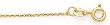 14K Yellow Gold 1.0MM CABLE PENDANT CHAIN 16"