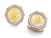 14K Gold Cuff Links with Authentic American Eagle Gold Coins