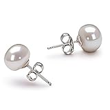 PearlsOnly White 7-8mm AA Freshwater Pearl Earring Set