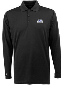Colorado Rockies Long Sleeve Polo Shirt (Team Color) - X-Large