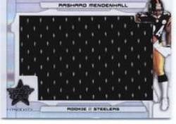 2008 Leaf Rookies and Stars Longevity Rookie Jerseys Jumbo Swatch #247 Rashard Mendenhall - Pittsburgh Steelers (Piece of Authentic Game-Worn Swatch -Serial #'d to 50) (Football Cards)