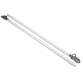 MKS Fit-a-spirits Toestraps - White Genuine Leather, 400x12.5mm by 