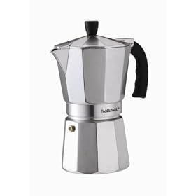 Farberware Cast Aluminum 6-Cup Stovetop Espresso Maker by International Silver