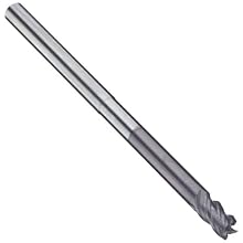 Niagara Cutter STRN440 Stabilizer Carbide End Mill, Anti-Vibration for Hi-Temp Alloys, Extended Reach (Neck Style), TiAlN Coated, 4 Flutes, Radiused-Corner End