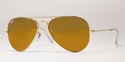 Ray Ban RB 3025 AVIATOR LARGE METAL W3276 Gold/Gold Mirror