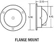 Truck-Lite Economy 40 Stop/Turn/Tail Lamp and Gray Flange Red 40229R