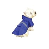 Guardian Gear Vinyl Dog Rain Jacket with Reflective Strip, X-Large, Blue