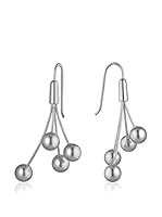 steel art Pendientes Auris 4 Pearls Gris