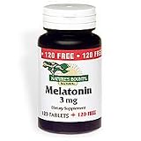 Nature's Bounty Melatonin, 3 mg, 240 Tablets (Pack of 2)