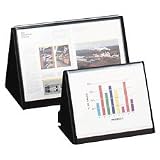 LIO39008 Flip-N-Tell Horizontal Easel, 11 x8-1 2 , Black