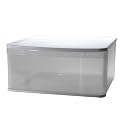 Iris Stacking Drawers - White/ Clear (49 qt.) (Set of 3)