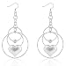 Fashion Jewelry - Big and Small Loop Dangling Earrings