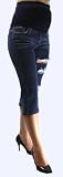 Mommy Paradise Denim Capri 3679