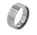 8mm Wide Mens Titanium Etched Celtic Knot Pattern Wedding Band Ring (Size 8,9,10,11,12,13)