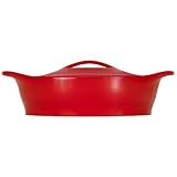 CorningWare Creations 2-Quart Covered Oval Casserole, Ruby