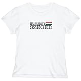 T-Shirt Woman White Elegant Flag