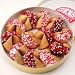 Good Fortunes Dose of Good Fortune! A Dozen Dark and White Chocolate Hand-Dipped Fortune Cookies Decorated with Heart Shaped Confetti