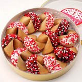 Good Fortunes Dose of Good Fortune! A Dozen Dark and White Chocolate Hand-Dipped Fortune... by Good Fortunes