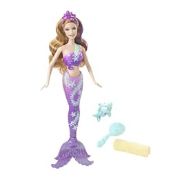 BARBIE Splash and Style Mermaid Doll with Dolphin by Mattel