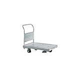 ER29989 直送 樹脂ハンドカー サイレントキャスター 取手固定式