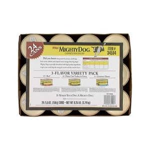 Mighty Dog Variety Pack: Beef Dinner, Gourmet Dinner, Lamb and Rice