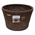 Suncast WHP80 Resin Wicker Garden Hose Pot with 80-Foot Hose Capacity (Hose not included)