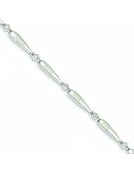 Genuine 14K White Gold White Gold Diamond Heart Bracelet 5 Grams Of Gold 100% Satisfaction Guaranteed.