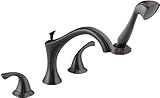Delta Faucet T4792-CZ アディソン ローマン タブ Handshower トリム シャンパン ブロンズ(ベネチア ブロンズ)【並行輸入品】+NONOKUROオリジナル携帯クロス