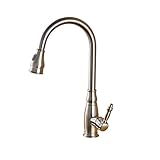 Rozin 糸ひき 台所 シンク用 蛇口 プルアウトスプレーノズルを装備 キッチン用 じゃぐち 混合水栓