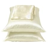 Silk Charmeuse Pillowcase Ivory - King