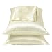 100% Silk Satin Ivory Pillowcase - King