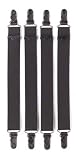 Rothco Black Military 4-Piece Straight Shirt Stays