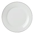 Gold Band Porcelain Dinner Plate Set of 12 - 10.5"
