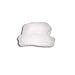 Letop Soft as Snow White Faux Fur Rolled Brim Hat, White, 3-9 Months