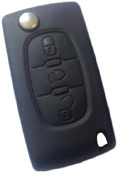 New 3 Button Flip Transmitter Remote keyless entry Replacement Key Fob Case Shell For Peugeot CITROEN C2 C3 C4 C5 C6 No chips Inside