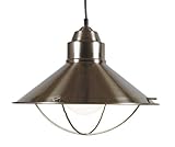Kenroy Home 66349BS Harbor 16-Inch Pendant, Brushed Steel