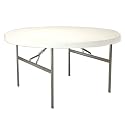 Lifetime 22673      72-Inch Round Folding Table, White-Granite, 72 Inch Molded Top