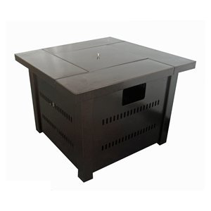 Hiland GS-F-PC-SS Propane Outdoor Fire Pit