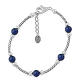 Denim Lapis and Sterling Silver Bracelet