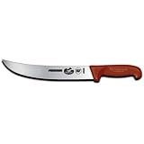  : R H. Forschner by Victorinox 10-Inch Curved Cimeter Knife, Red Fibrox Handle