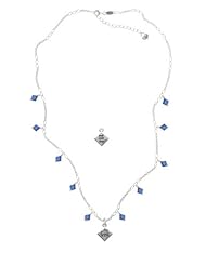 2-D "Bad Hair Day" with Girl on a Sapphire Crystal Waterfall Necklace [Jewelry]