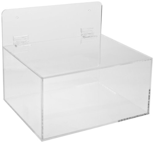 Brady MPPE Plastic Acrylic Miscellaneous Dispenser, Clear, 11-1/2" W, 9-1/2" D, 9-1/2" H