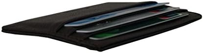 OMT Slim Leather Front Pocket Credit Card Holder Sleeve Case Wallet with ID Window (Dark Brown)