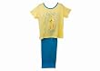 Ladies/Womens Tweety Pie Short Sleeve Pyjamas/Nightwear with Long Pants (10-12) (Yellow Top)