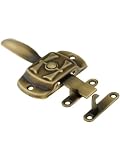 Solid Brass Reversible "H" Hoosier Latch in Antique-By-Hand Finish.