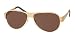 PRADA SPR53I 5AK-8C1 SHINY GOLD TITANIUM AVIATOR SUNGLASSES