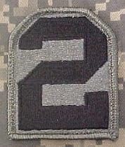 2nd Army ACU Patch Foliage Green