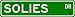 SOLIES Street Sign ~ Personalized Family Lastname Sign ~ Gameroom, Basement, Garage Sign Novelty** ALUMINUM METAL