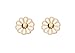 SPINNING Jewelry Ohrstecker 333 Gold 8 KT "BLOSSOM" Weiss 310907