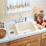 Eljer 212-3085-43 Hi Low Kitchen Sink Platinum Cast Iron 33 x 22